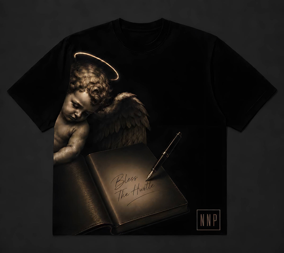 Bless the hustle x never not paid TEE