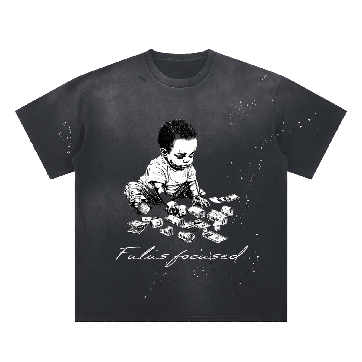 Focus Focused Graphic T-Shirt – Black
