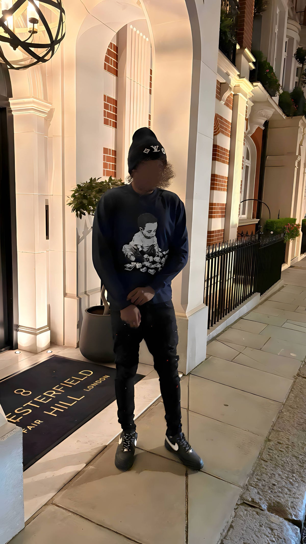 BLUE NEVER NOT PAID LONGSLEEVE