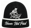 (BLACK) Never not paid - money moves beanie