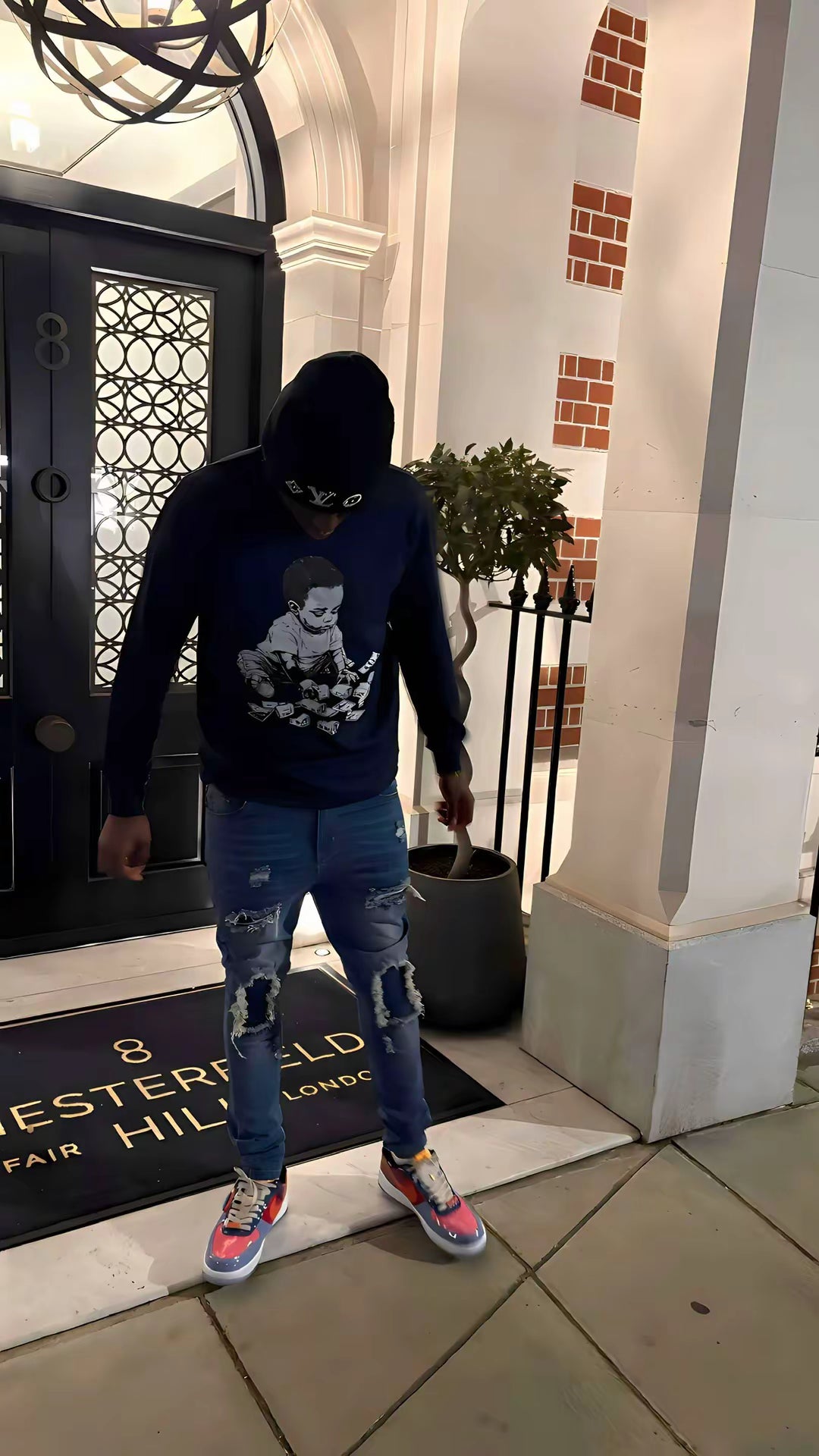 BLUE NEVER NOT PAID LONGSLEEVE