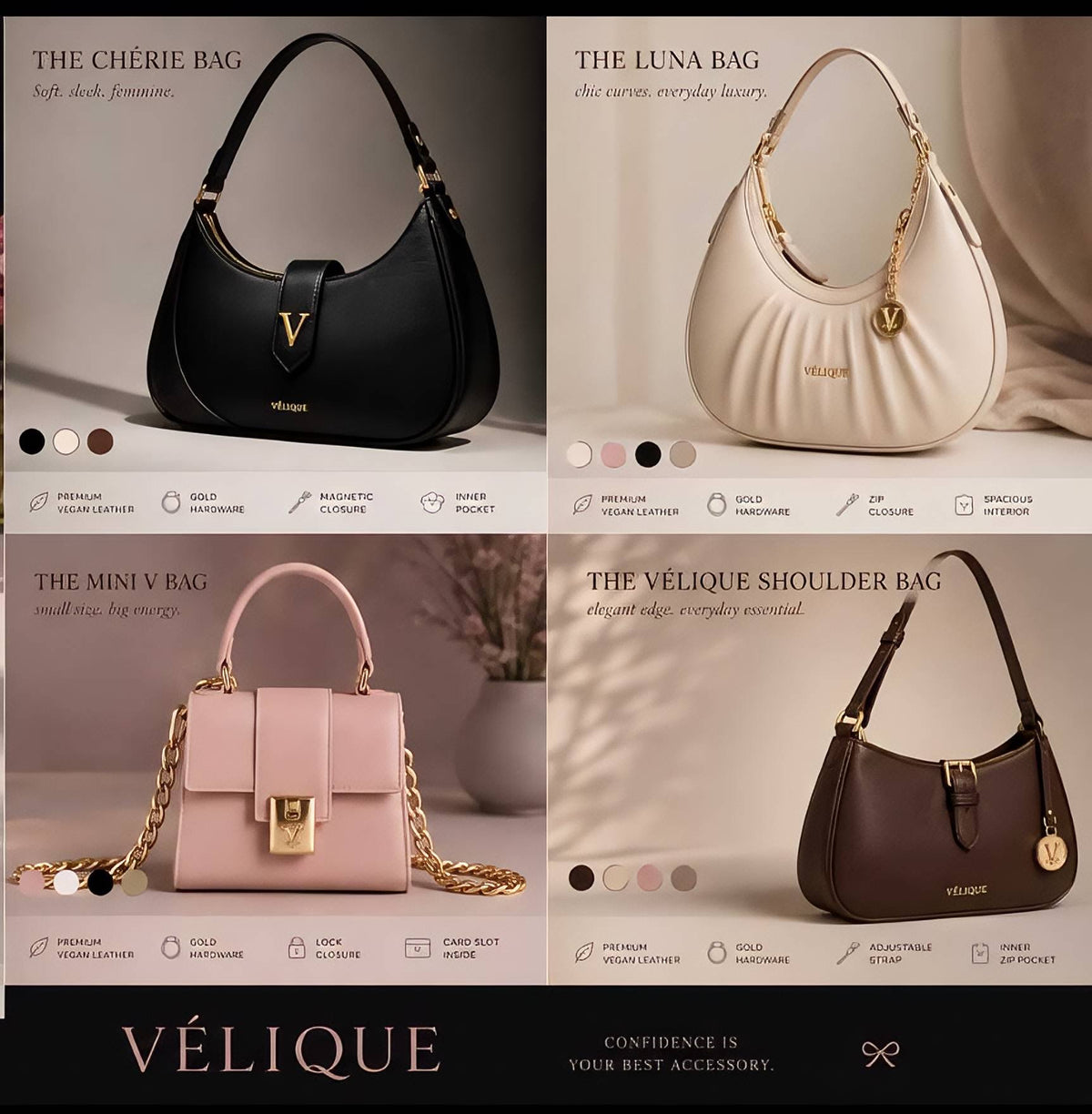 VELIQUE bags