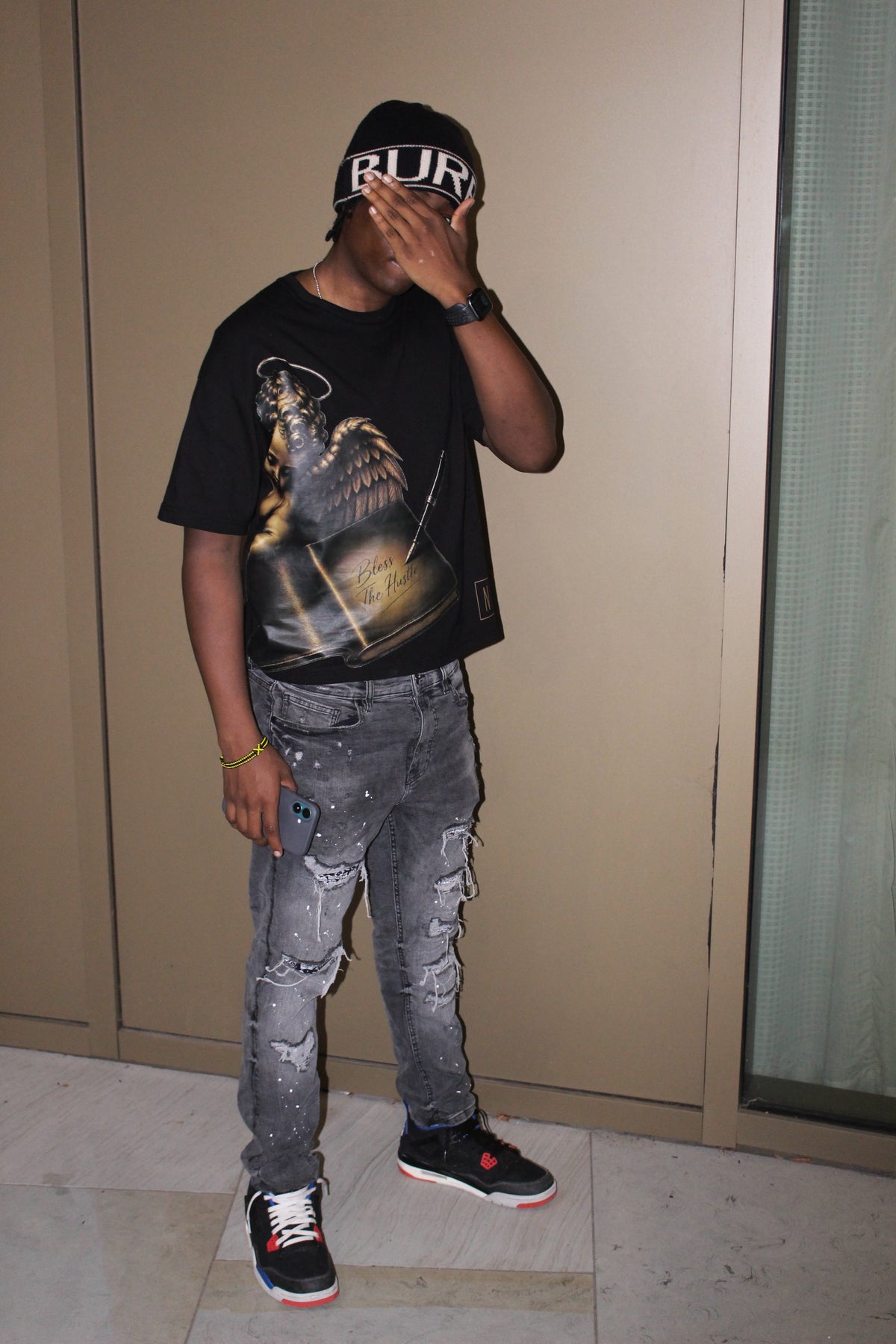 Bless the hustle x never not paid TEE