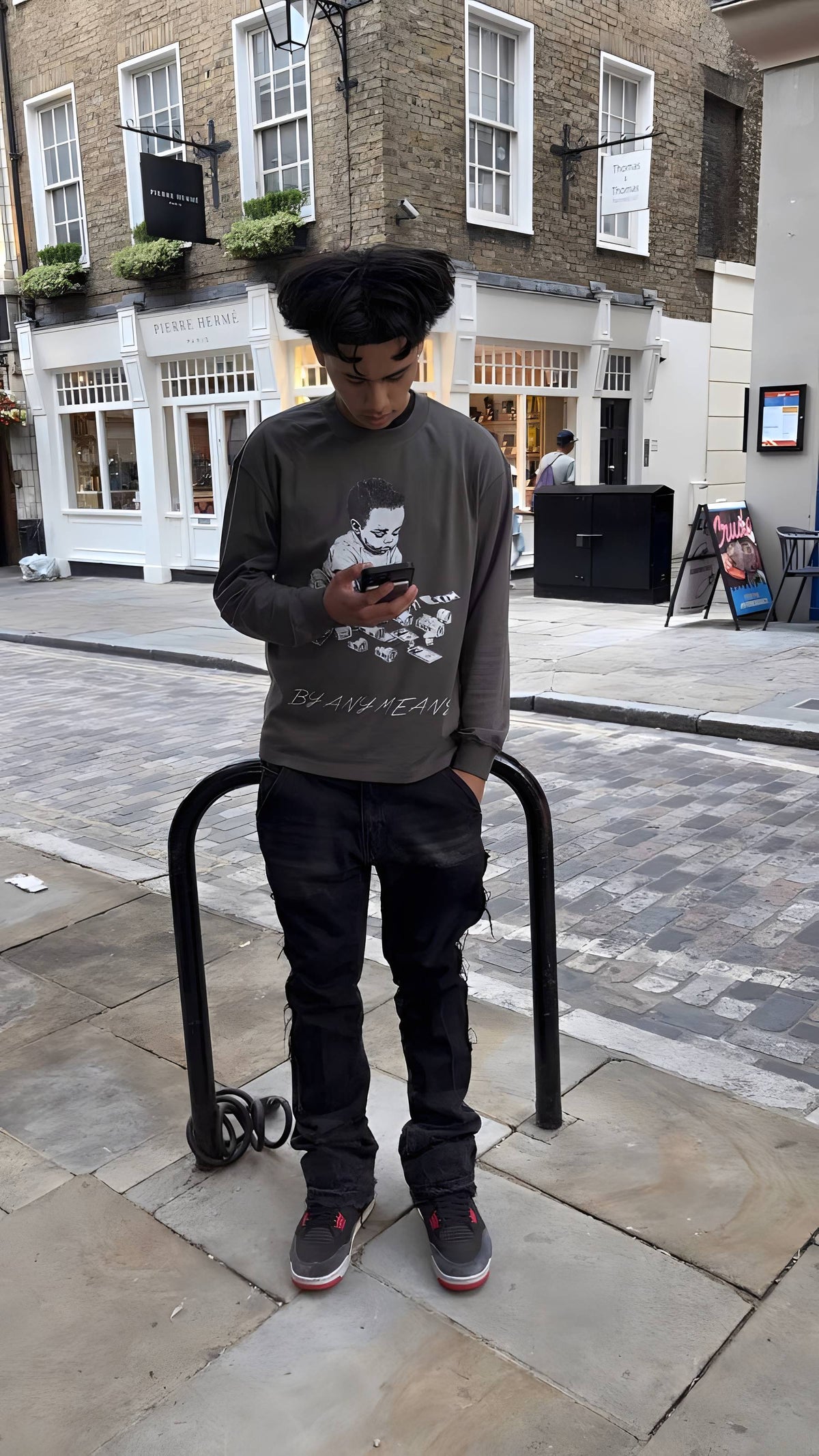 GREY NEVER NOT PAID LONGSLEEVE