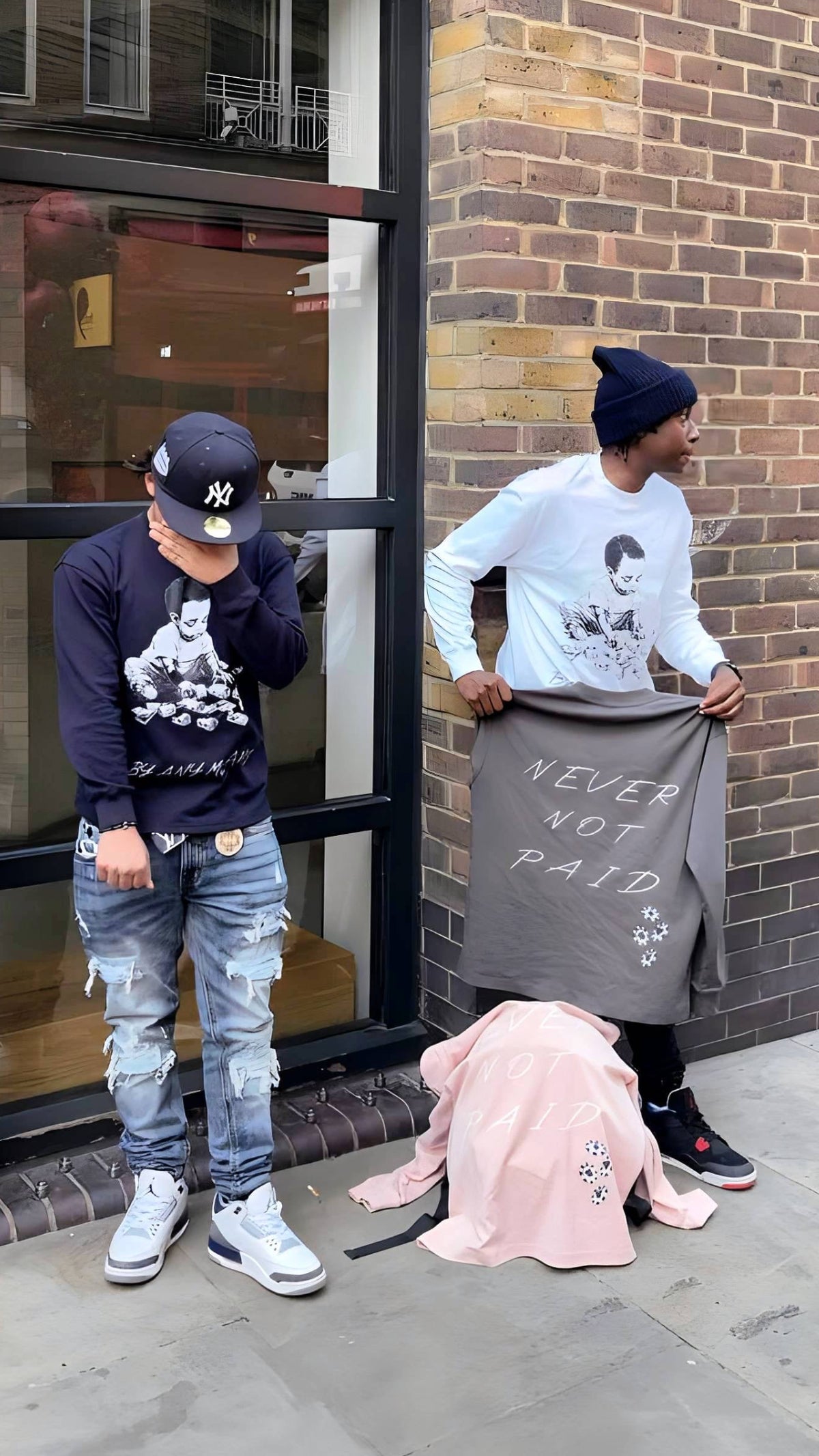 GREY NEVER NOT PAID LONGSLEEVE